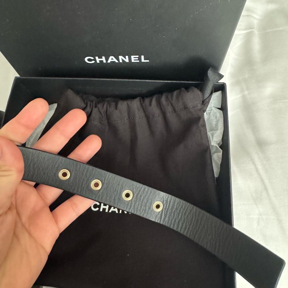 Chanel Black and Gold Women's Belt - Picture 5 of 6